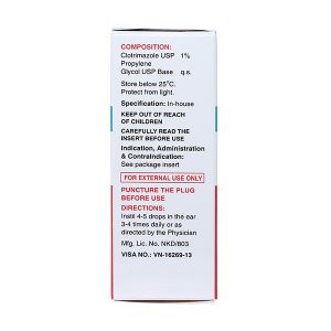 Dung dịch nhỏ tai Candid 1% trị nấm tai chai 15ml