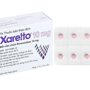 Xarelto 10mg phòng ngừa thuyên tắc huyết khối tĩnh mạch (1 vỉ x 10 viên)