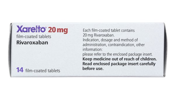 Xarelto 20mg phòng và trị huyết khối (1 vỉ x 14 viên)