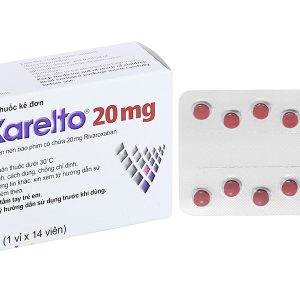 Xarelto 20mg phòng và trị huyết khối (1 vỉ x 14 viên)