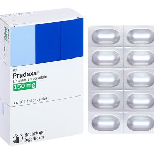 Pradaxa 150mg phòng ngừa tai biến, đột quỵ (3 vỉ x 10 viên)
