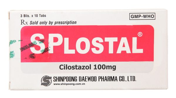 SPLostal 100mg phòng và trị huyết khối (3 vỉ x 10 viên)
