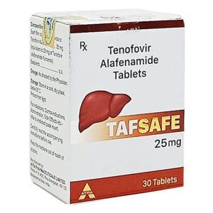 Tafsafe 25mg điều trị viêm gan B mạn tính chai 30 viên