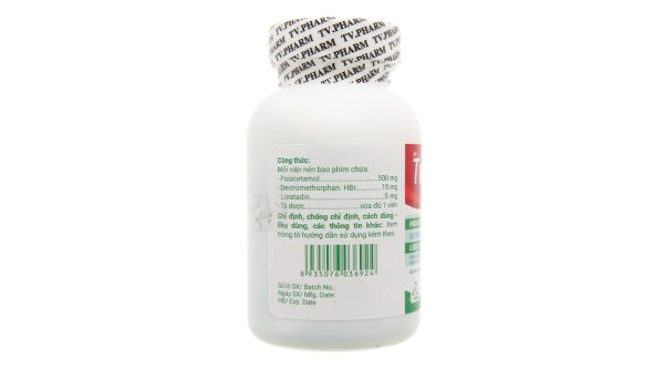 Travicol Flu trị các chứng cảm cúm lọ 100 viên