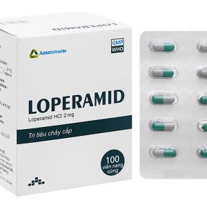 Loperamid Agimexpharm 2mg trị hàng đầu trong tiêu chảy cấp (10 vỉ x 10 viên)