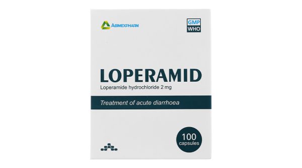 Loperamid Agimexpharm 2mg trị hàng đầu trong tiêu chảy cấp (10 vỉ x 10 viên)