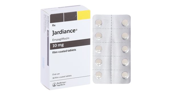 Jardiance 10mg trị đái tháo đường tuýp 2, suy tim, bệnh thận mạn tính (3 vỉ x 10 viên)