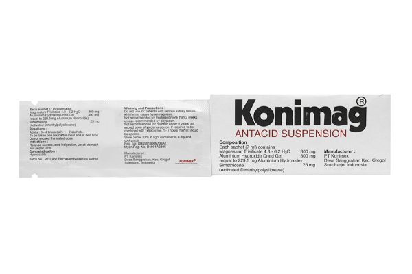 Hỗn dịch uống Konimag giảm buồn nôn, khó tiêu do dư acid (30 gói x 7ml)