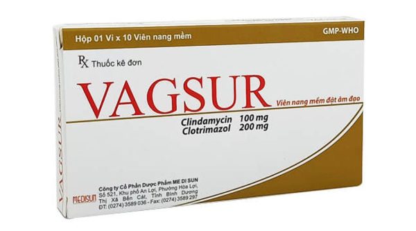 Thuốc Vagsur điều trị nấm âm đạo (1 vỉ x 10 viên)