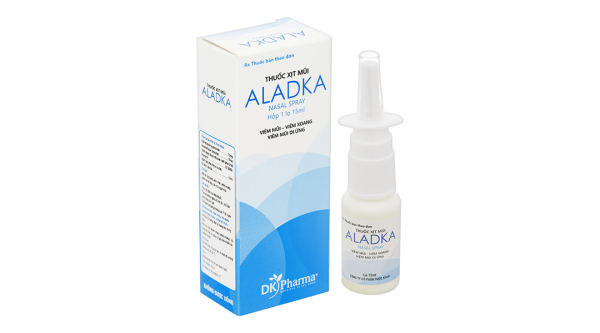 Thuốc xịt mũi Aladka trị viêm mũi, viêm xoang, viêm mũi dị ứng lọ 15ml