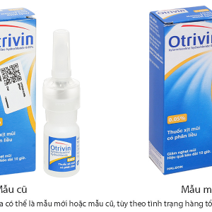 Dung dịch xịt mũi Otrivin 0.05% giảm triệu chứng nghẹt mũi, viêm mũi dị ứng chai 10ml