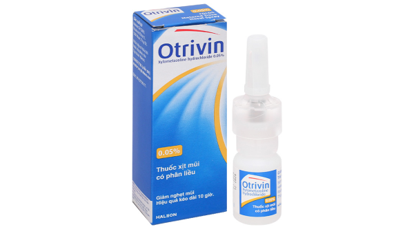 Dung dịch xịt mũi Otrivin 0.05% giảm triệu chứng nghẹt mũi, viêm mũi dị ứng chai 10ml