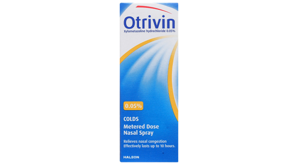 Dung dịch xịt mũi Otrivin 0.05% giảm triệu chứng nghẹt mũi, viêm mũi dị ứng chai 10ml