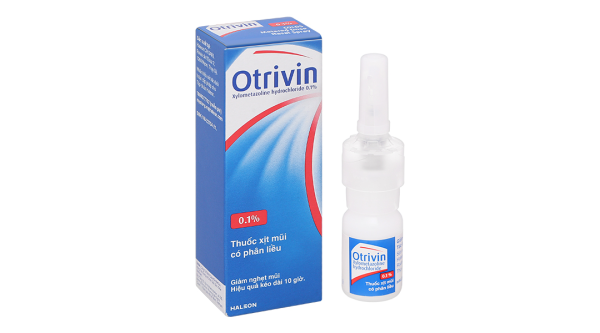 Dung dịch xịt mũi Otrivin 0.1% giảm triệu chứng nghẹt mũi, viêm mũi dị ứng chai 10ml