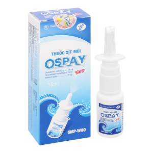 Thuốc xịt mũi Ospay Neo trị các bệnh viêm mũi, viêm xoang chai 15ml