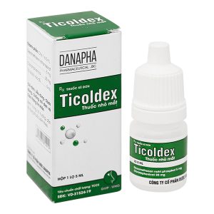 Dung dịch nhỏ mắt Ticoldex trị viêm mắt, nhiễm khuẩn mắt lọ 5ml
