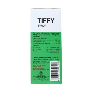 Tiffy Syrup làm giảm các triệu chứng cảm chai 30ml