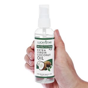 Dầu dừa tinh khiết LuckyStar giúp tóc bóng mượt, giảm gàu chai 100ml