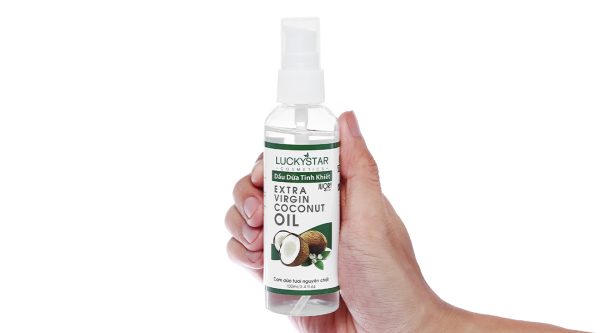 Dầu dừa tinh khiết LuckyStar giúp tóc bóng mượt, giảm gàu chai 100ml