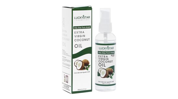 Dầu dừa tinh khiết LuckyStar giúp tóc bóng mượt, giảm gàu chai 100ml