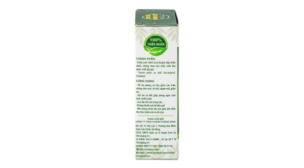 Tinh dầu khuynh diệp Mệ Đoan giữ ấm, giảm ho cho bé chai 30ml