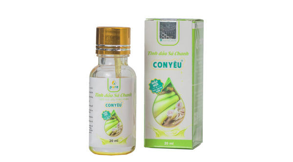 Tinh dầu sả chanh Con Yêu xông hơi, xua muỗi chai 20ml