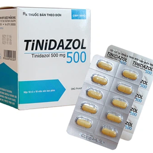 Tinidazol 500 dự phòng nhiễm khuẩn sau phẫu thuật (10 vỉ x 10 viên)
