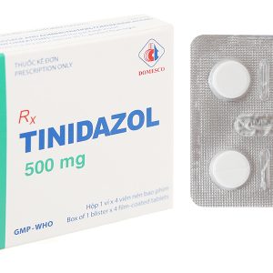 Tinidazol Domesco 500mg dự phòng và trị nhiễm khuẩn (1 vỉ x 4 viên)