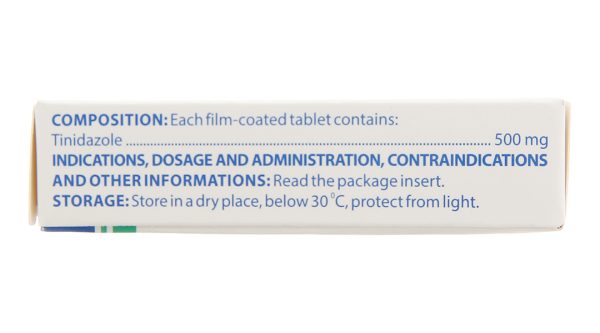 Tinidazol Domesco 500mg dự phòng và trị nhiễm khuẩn (1 vỉ x 4 viên)