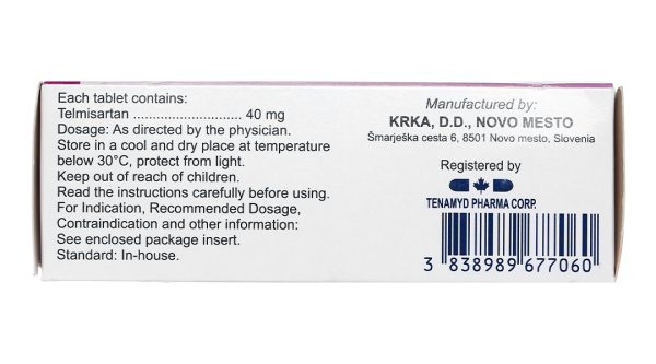 Tolura 40mg trị tăng huyết áp (4 vỉ x 7 viên)