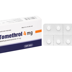 Tomethrol 4mg chỉ định cho các trường hợp cần glucocorticoid (3 vỉ x 10 viên)