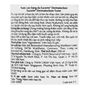 Toner Eucerin DermatoCLEAN Hyaluron làm sạch sâu cho da nhạy cảm chai 200ml
