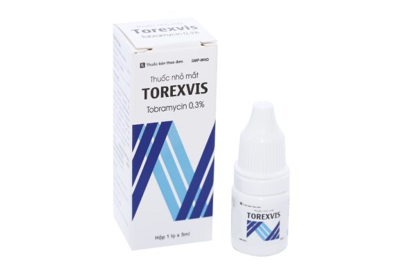 Dung dịch nhỏ mắt Torexvis 0.3% trị nhiễm khuẩn mắt lọ 5ml