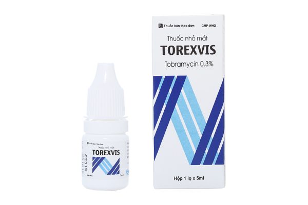 Dung dịch nhỏ mắt Torexvis 0.3% trị nhiễm khuẩn mắt lọ 5ml