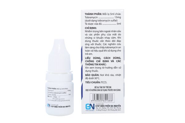 Dung dịch nhỏ mắt Torexvis 0.3% trị nhiễm khuẩn mắt lọ 5ml