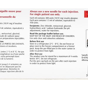 Bút tiêm Toujeo SoloStar 300IU/ml trị đái tháo đường (5 cây x 1.5ml)