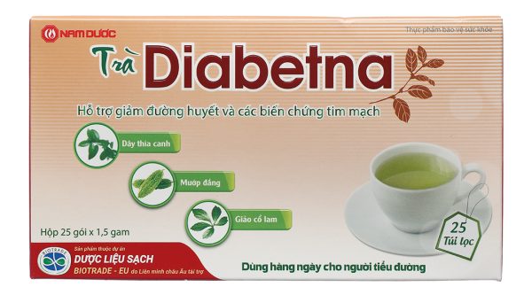 Trà Diabetna giúp ổn định đường huyết hộp 25 gói x 1.5g