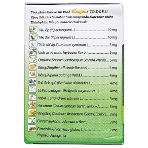 Bột tinh chất thảo dược Eugica Cold & Flu giúp giảm triệu chứng cảm cúm hộp 10 gói x 4g