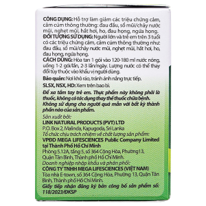 Bột tinh chất thảo dược Eugica Cold & Flu giúp giảm triệu chứng cảm cúm hộp 10 gói x 4g