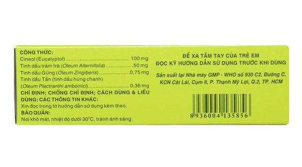 Tragutan F trị ho do dị ứng, sát khuẩn hô hấp (3 vỉ x 10 viên)
