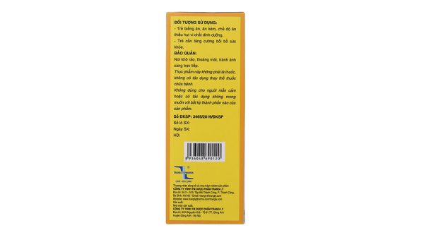 Dung dịch Traly Grow hỗ trợ hấp thu, tiêu hóa tốt chai 100ml