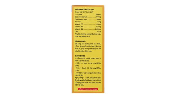 Dung dịch Traly Grow hỗ trợ hấp thu, tiêu hóa tốt chai 100ml
