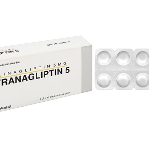 Tranagliptin 5 trị đái tháo đường tuýp 2 (3 vỉ x 10 viên)