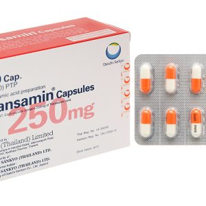 Transamin Capsules 250mg trị chảy máu do tăng tiêu firin (10 vỉ x 10 viên)