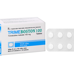 Trimeboston 100mg trị rối loạn chức năng đường tiêu hóa và ống mật (5 vỉ x 10 viên)