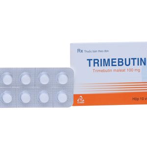 Trimebutin TV.Pharm 100mg trị các chứng rối loạn chức năng tiêu hóa (10 vỉ x 10 viên)