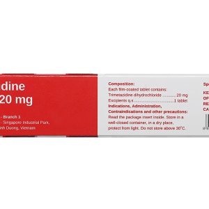 Trimetazidine Stella 20mg trị đau thắt ngực (2 vỉ x 30 viên)