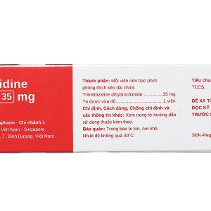 Trimetazidine Stella 35mg trị đau thắt ngực (3 vỉ x 10 viên)