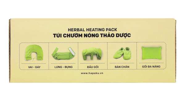 Túi chườm thảo dược lưng - bụng Hapaku (110cm x 20cm)