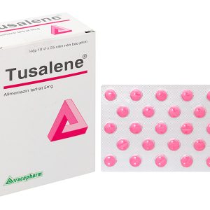 Tusalene 5mg trị triệu chứng các dạng dị ứng, ho khan, mất ngủ (10 vỉ x 25 viên)